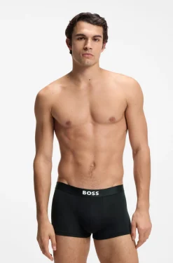 BOSS ONE three-pack of trunks in stretch cotton