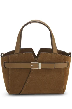 BOSS Revers mini tote bag in suede