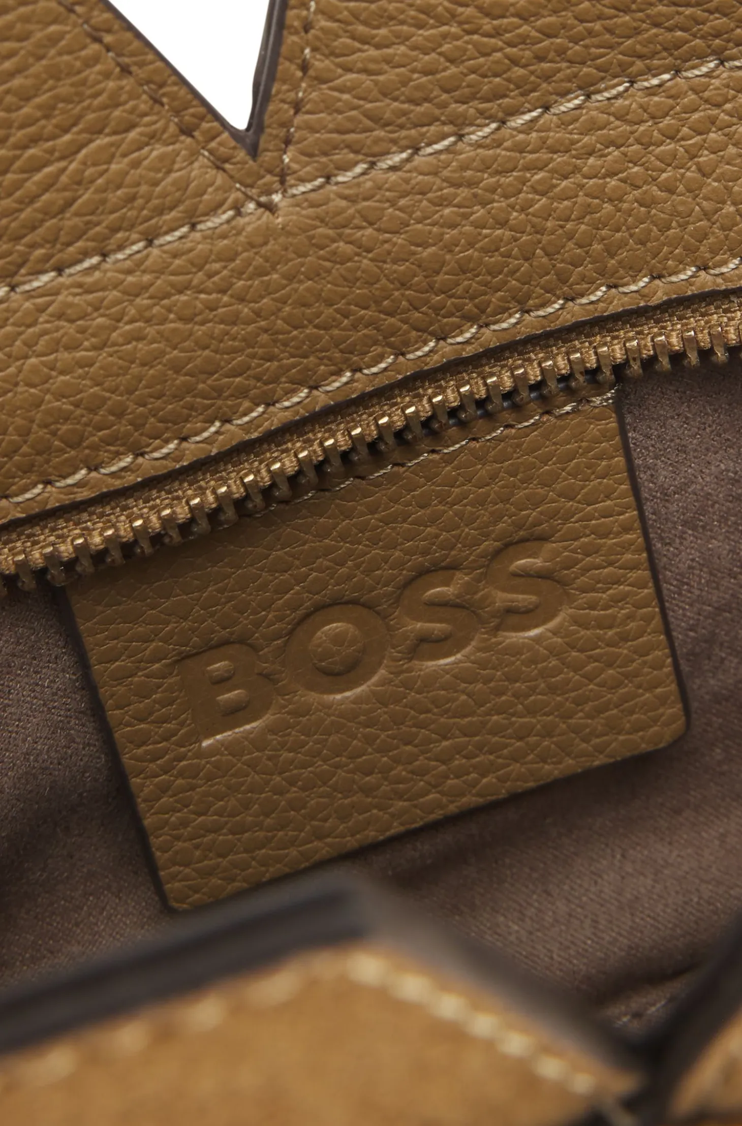 BOSS Revers mini tote bag in suede