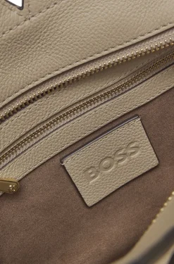 BOSS Revers small leather tote bag with belt detail