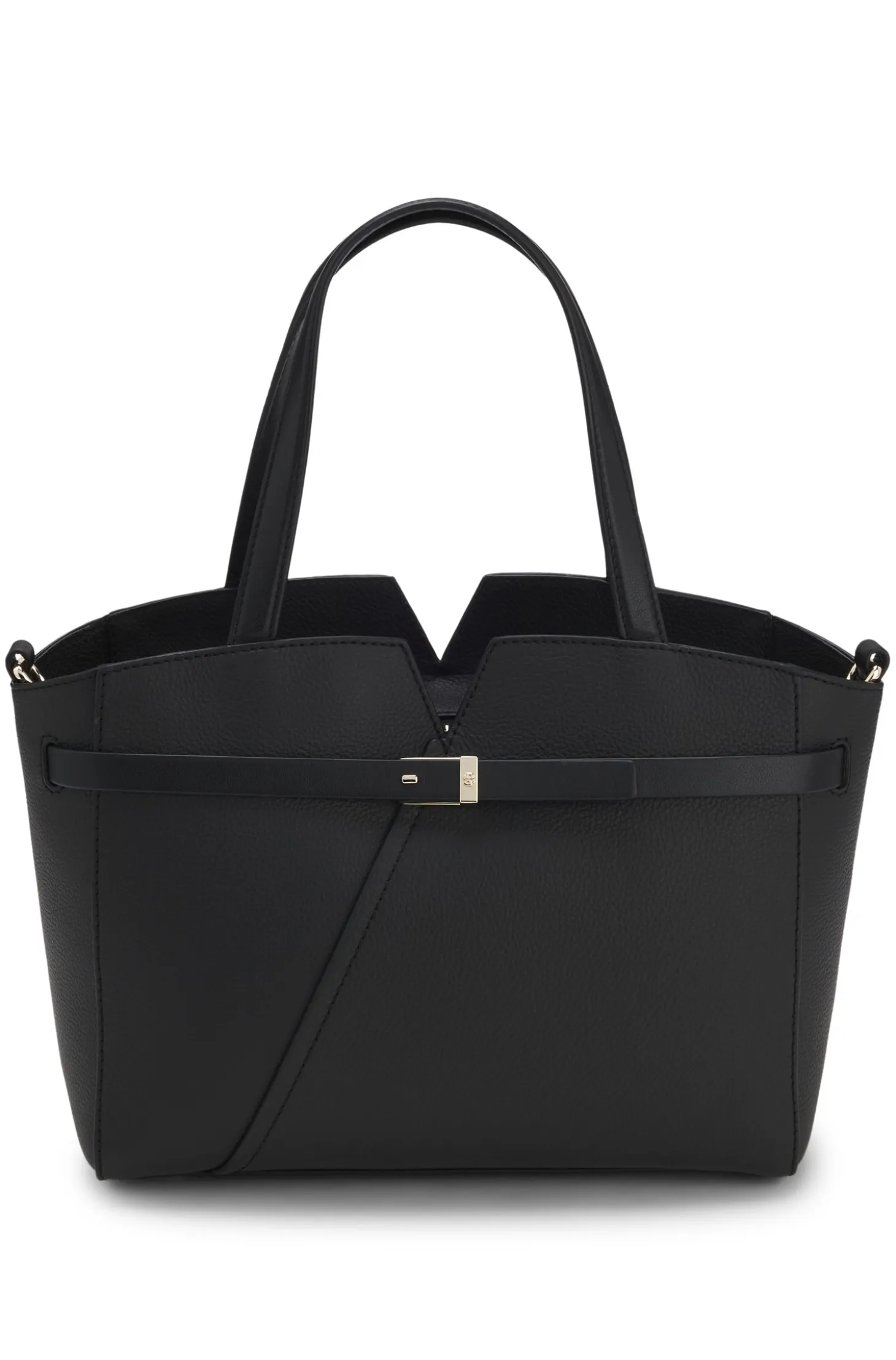 BOSS Revers small leather tote bag with belt detail