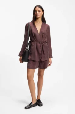 BOSS Revers small leather tote bag with belt detail