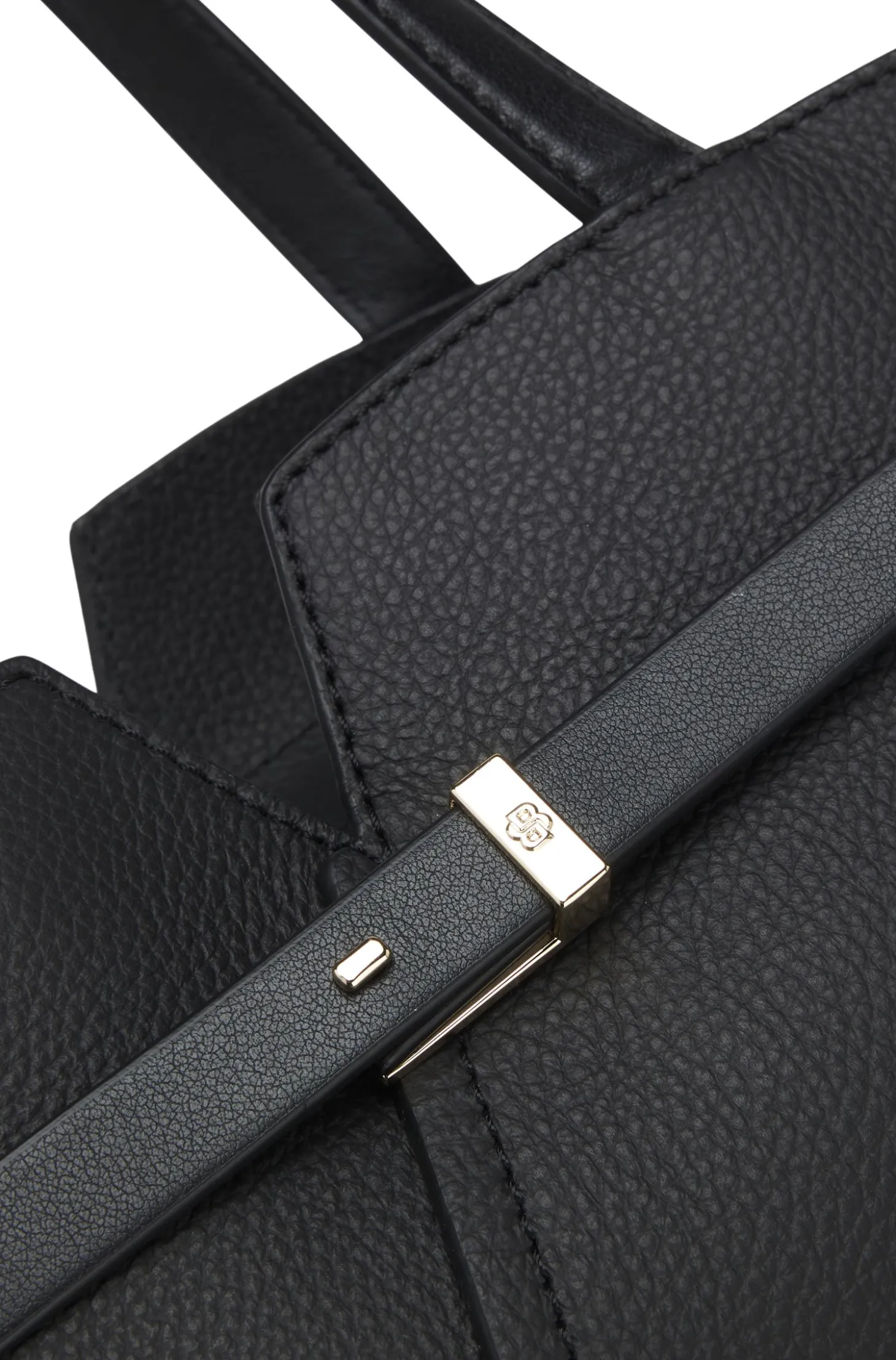 BOSS Revers small leather tote bag with belt detail