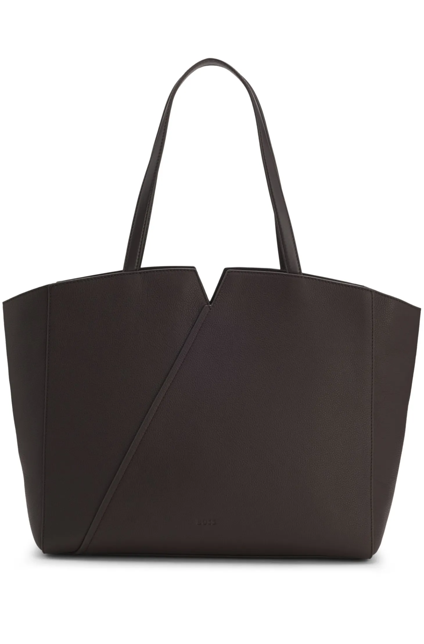 BOSS Revers tote bag in leather with belt detail