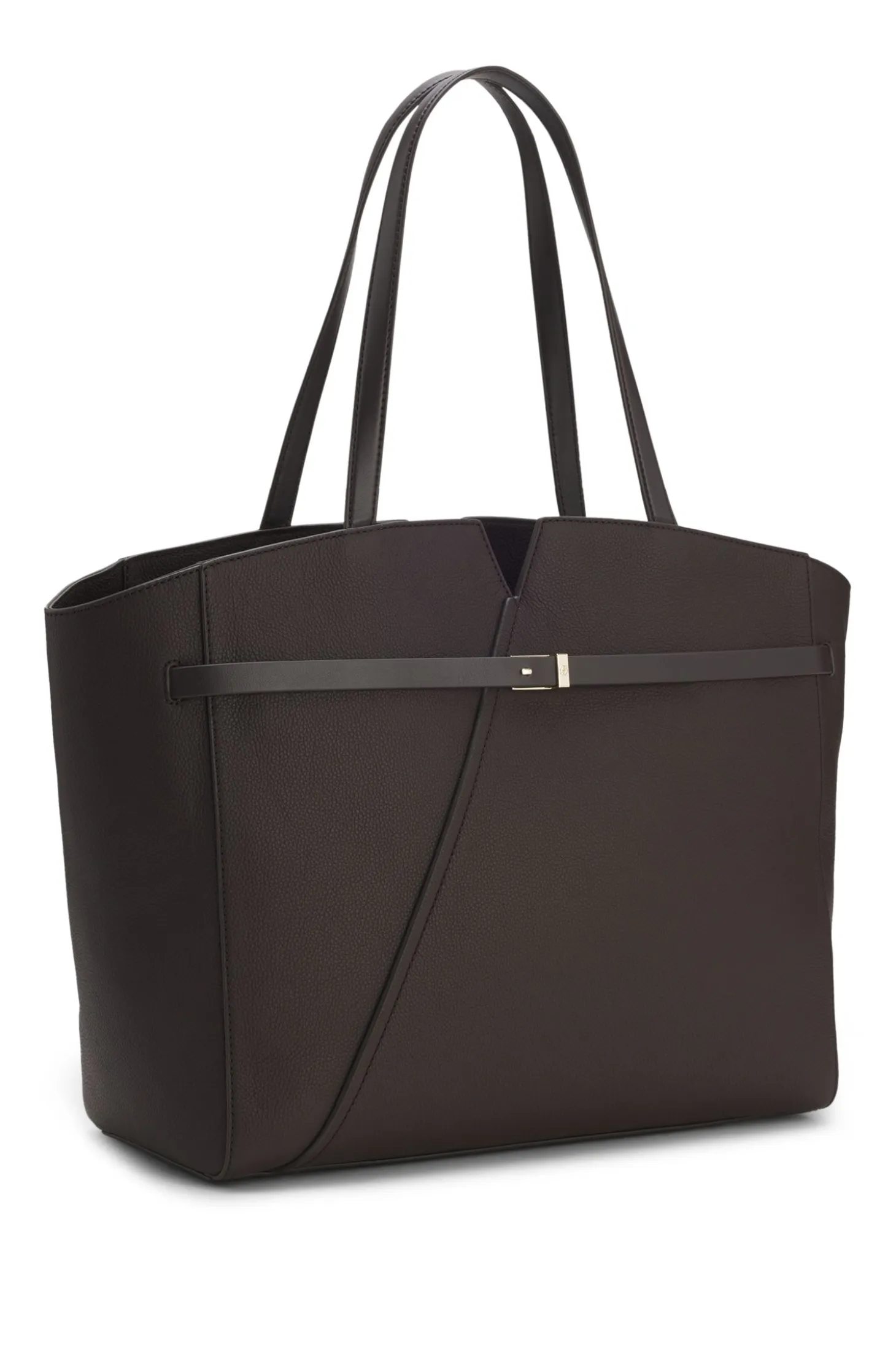 BOSS Revers tote bag in leather with belt detail