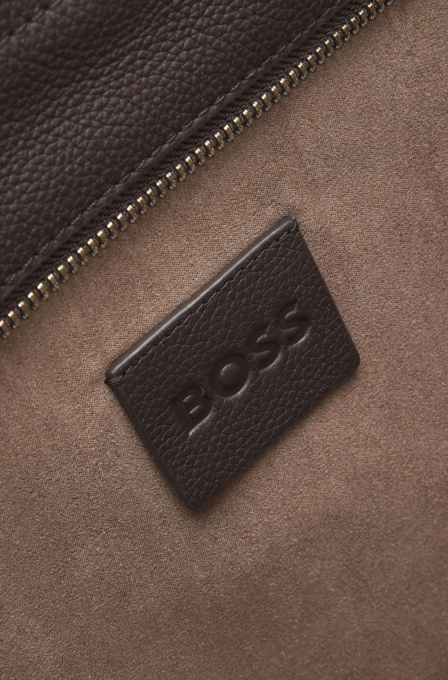 BOSS Revers tote bag in leather with belt detail