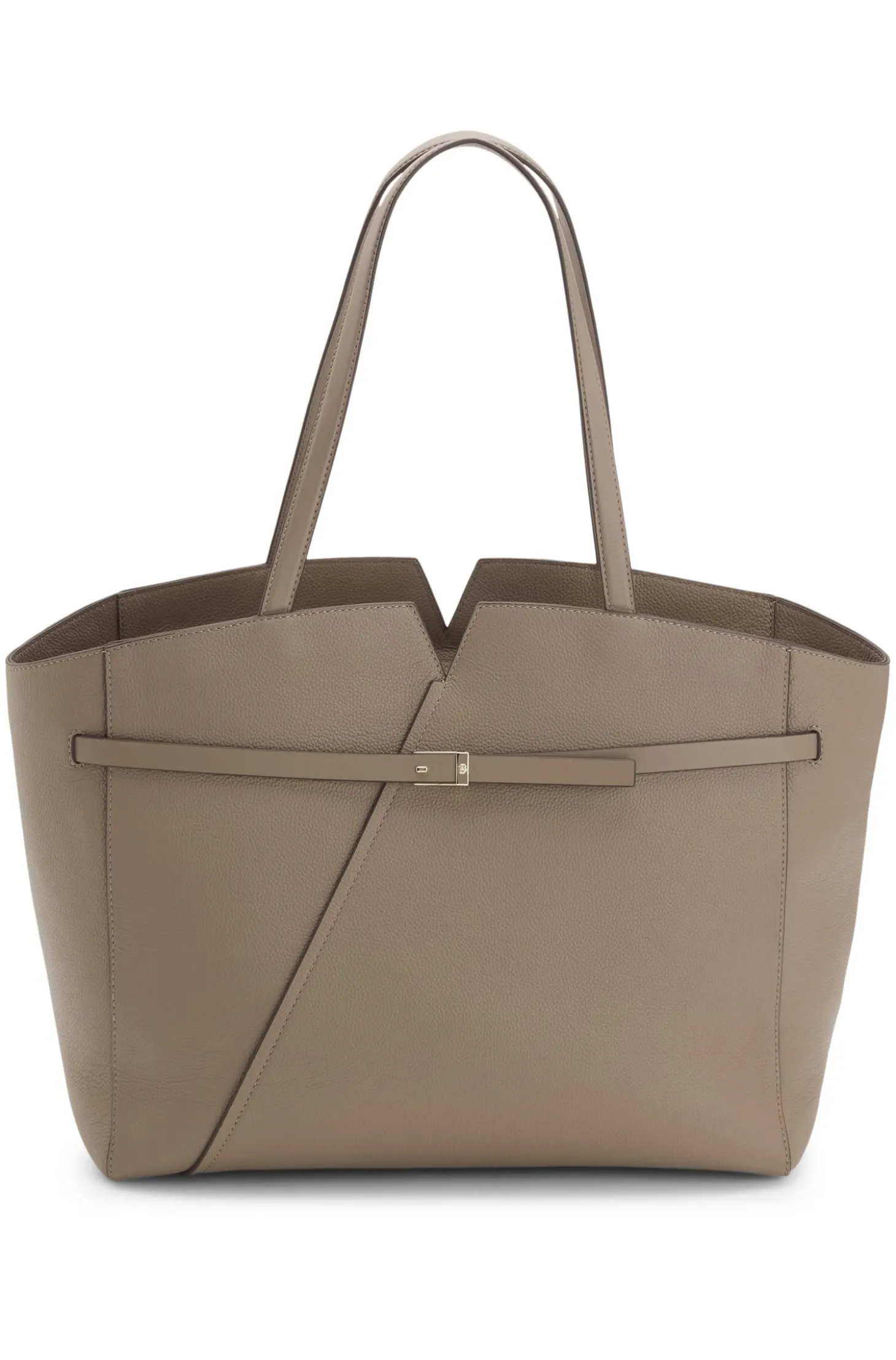 BOSS Revers tote bag in leather with belt detail