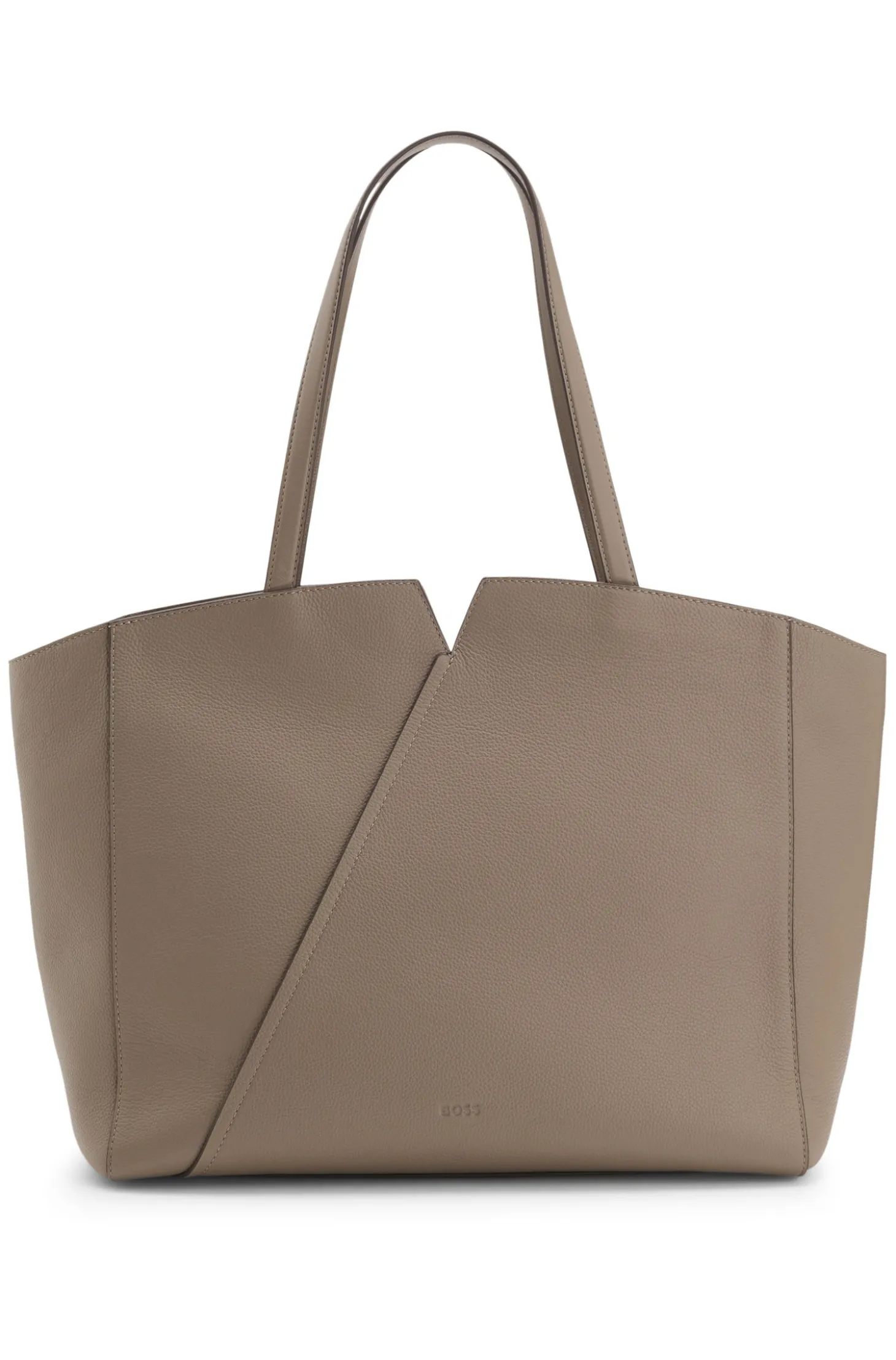 BOSS Revers tote bag in leather with belt detail