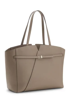 BOSS Revers tote bag in leather with belt detail