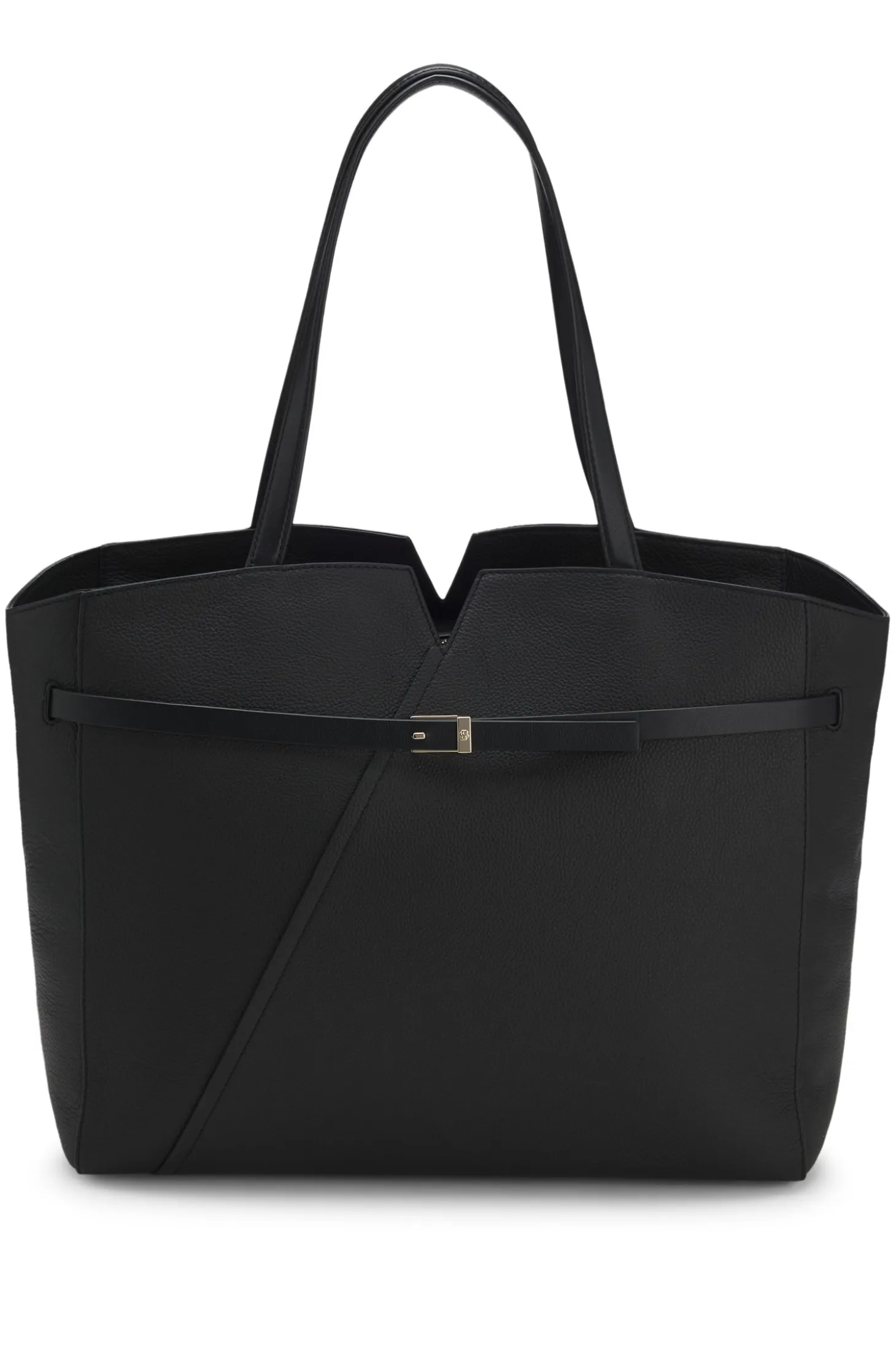 BOSS Revers tote bag in leather with belt detail