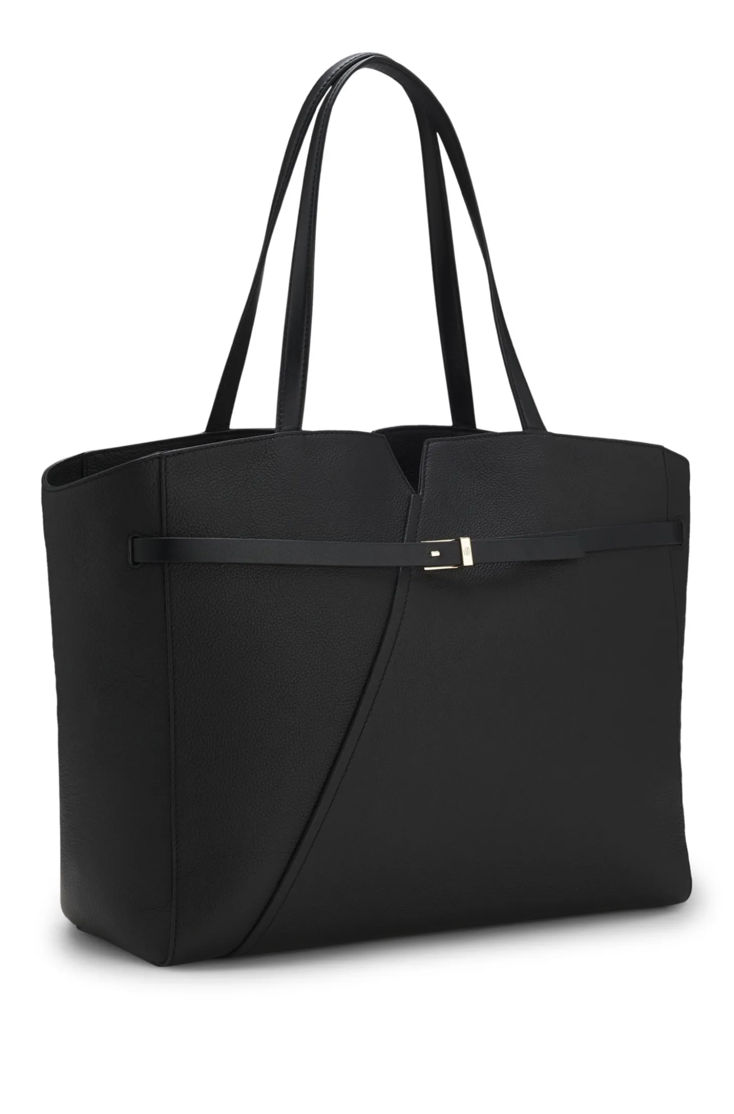 BOSS Revers tote bag in leather with belt detail
