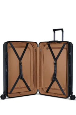 BOSS | Samsonite anodised-aluminium check-in suitcase with monograms