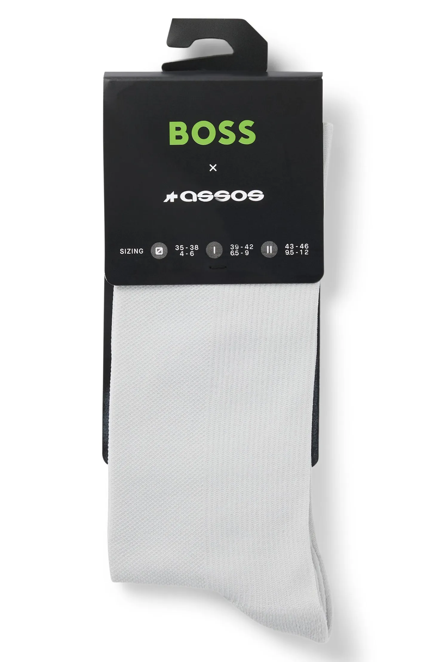 BOSS x ASSOS beige lightly insulated cycling socks