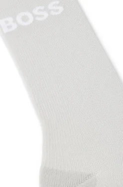 BOSS x ASSOS beige lightly insulated cycling socks