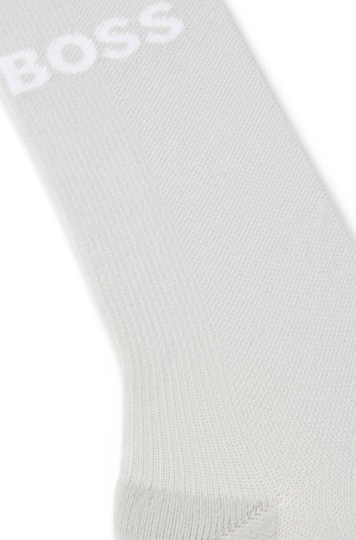 BOSS x ASSOS beige lightly insulated cycling socks
