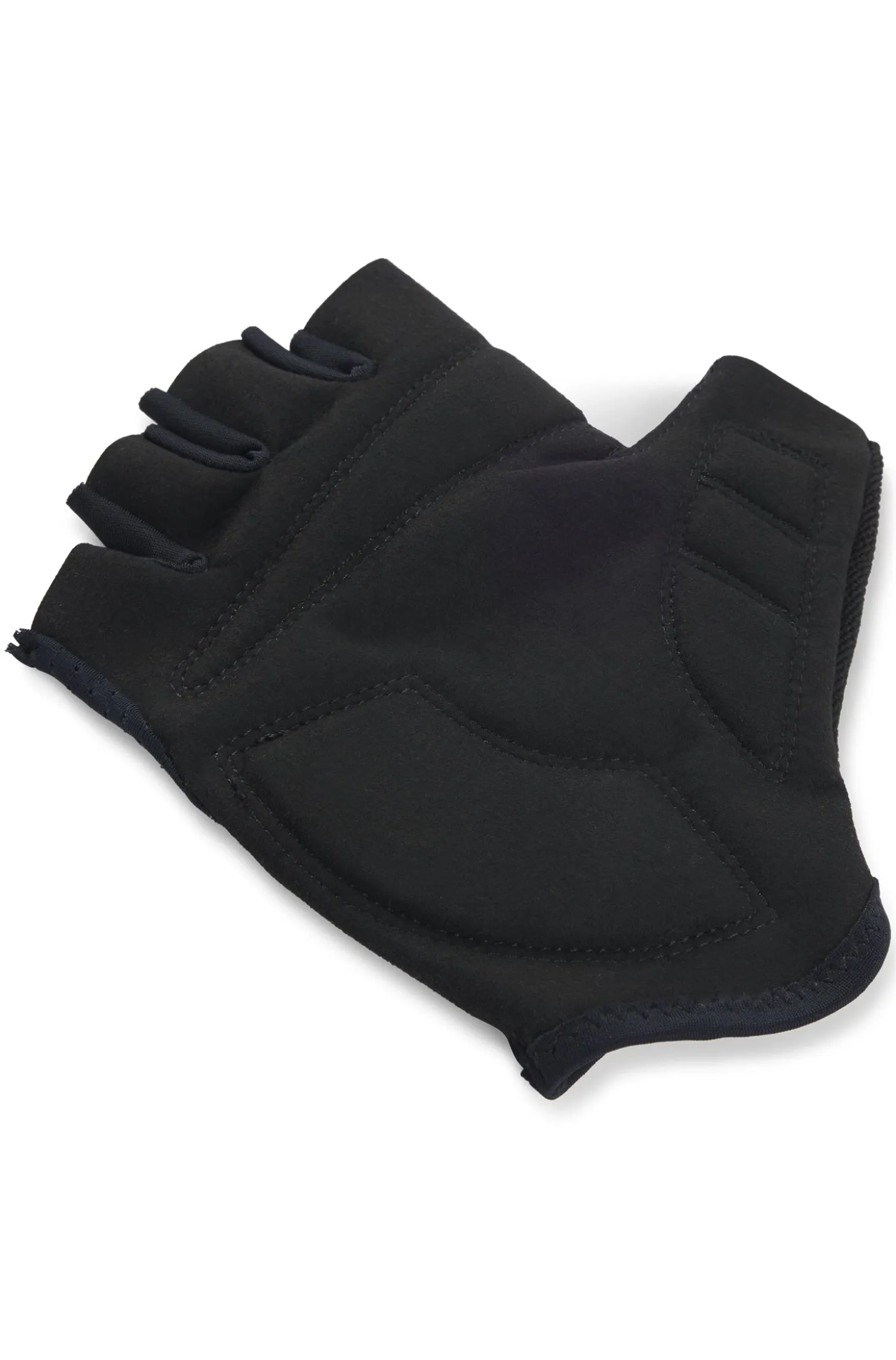 BOSS x ASSOS fingerless cycling gloves with padded palm