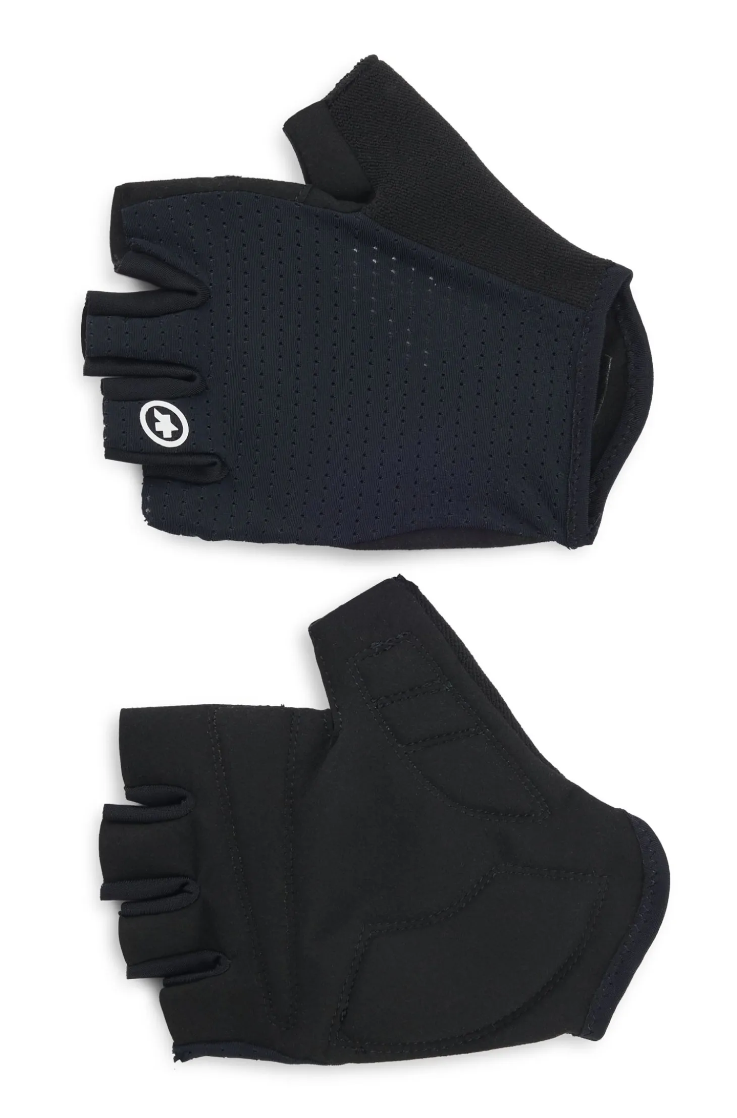 BOSS x ASSOS fingerless cycling gloves with padded palm