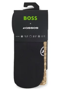 BOSS x ASSOS moisture-wicking cycling socks with seamless construction