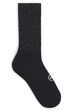 BOSS x ASSOS moisture-wicking cycling socks with seamless construction