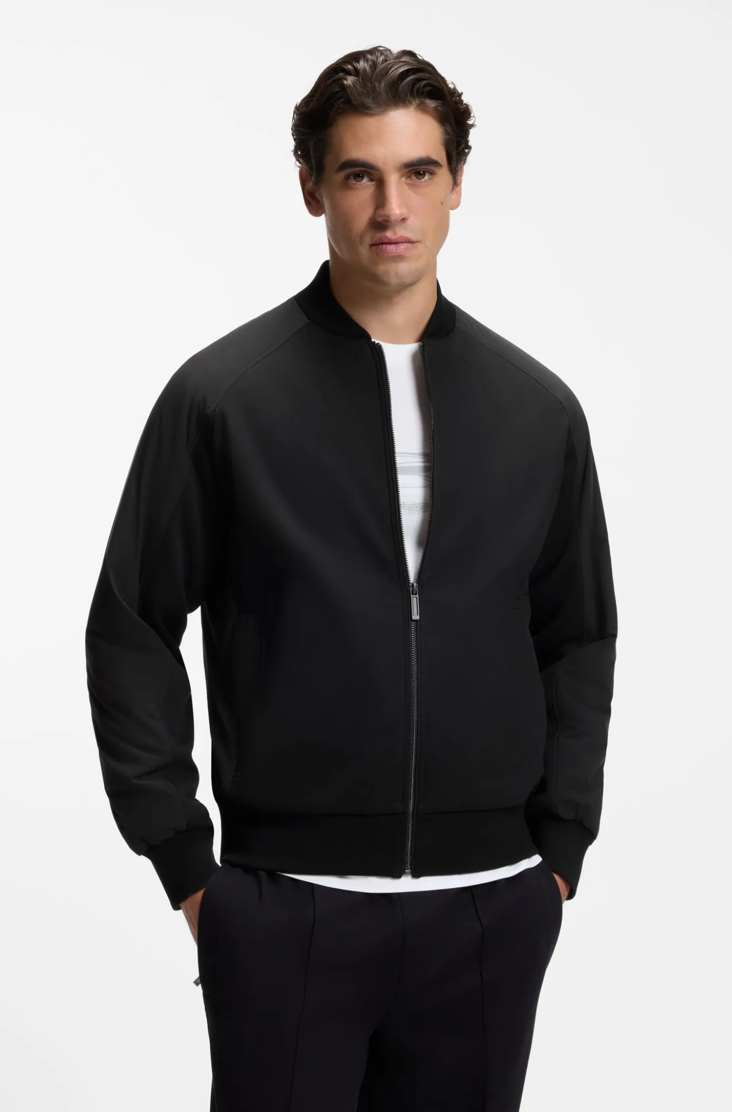 BOSS x ASTON MARTIN bomber-style jacket