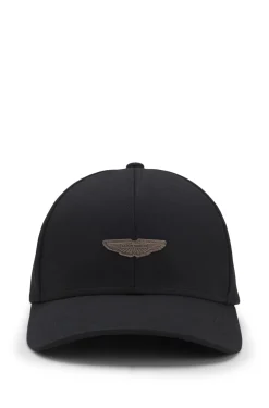 BOSS x ASTON MARTIN cap with suede wing badge