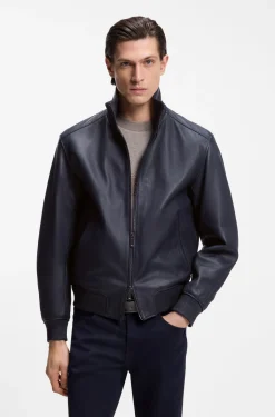 BOSS x ASTON MARTIN jacket in leather