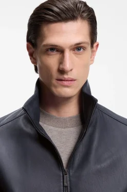 BOSS x ASTON MARTIN jacket in leather