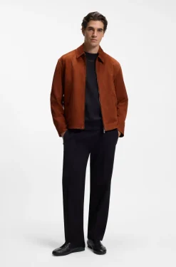 BOSS x ASTON MARTIN jacket in suede