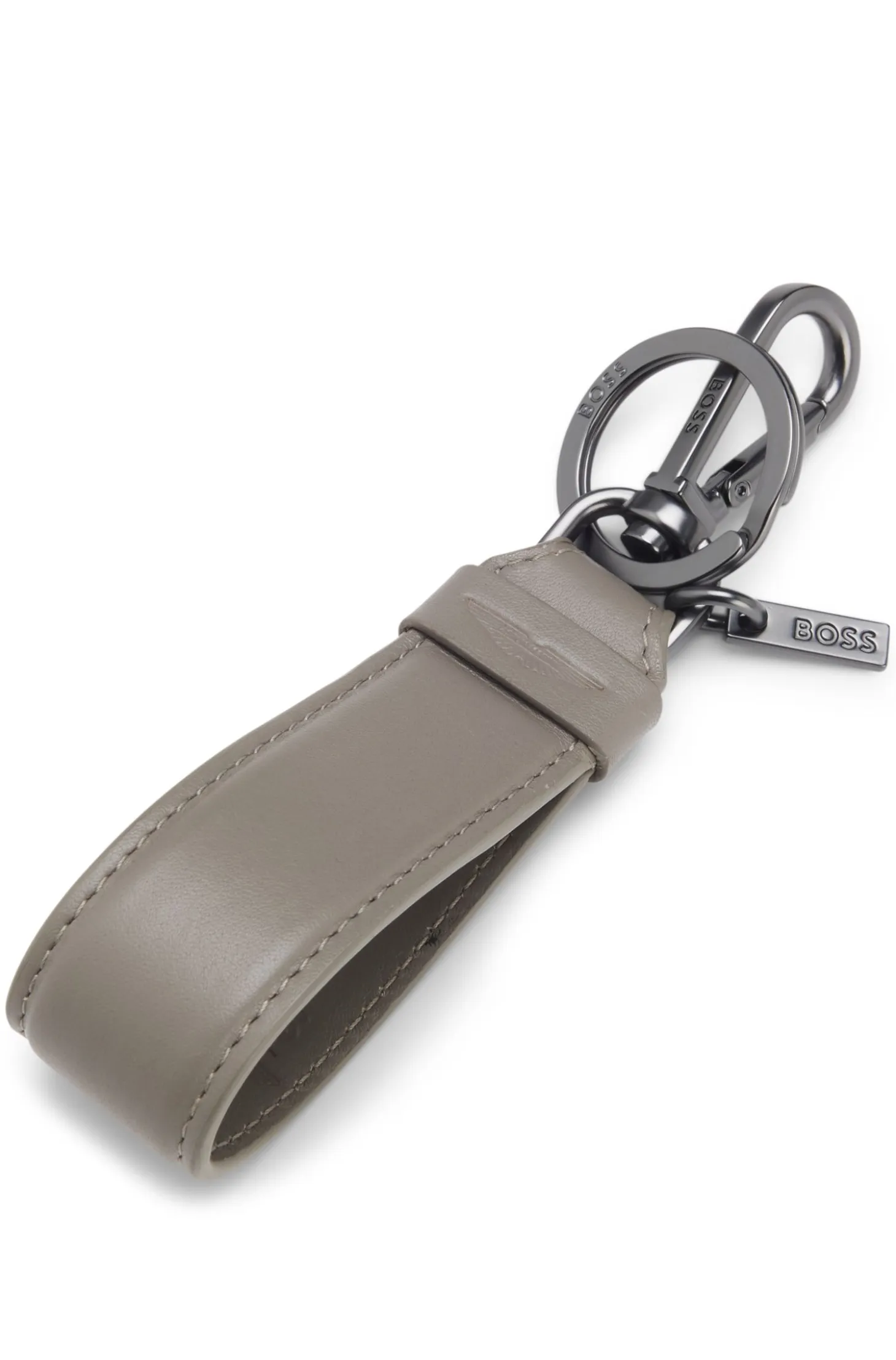 BOSS x ASTON MARTIN leather key ring