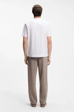 BOSS x ASTON MARTIN mercerised-cotton T-shirt with car artwork