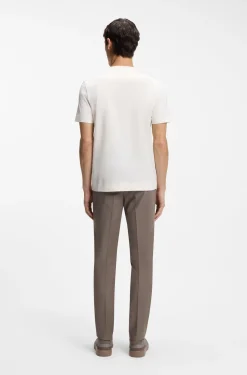 BOSS x ASTON MARTIN mercerised-cotton T-shirt with wing detail