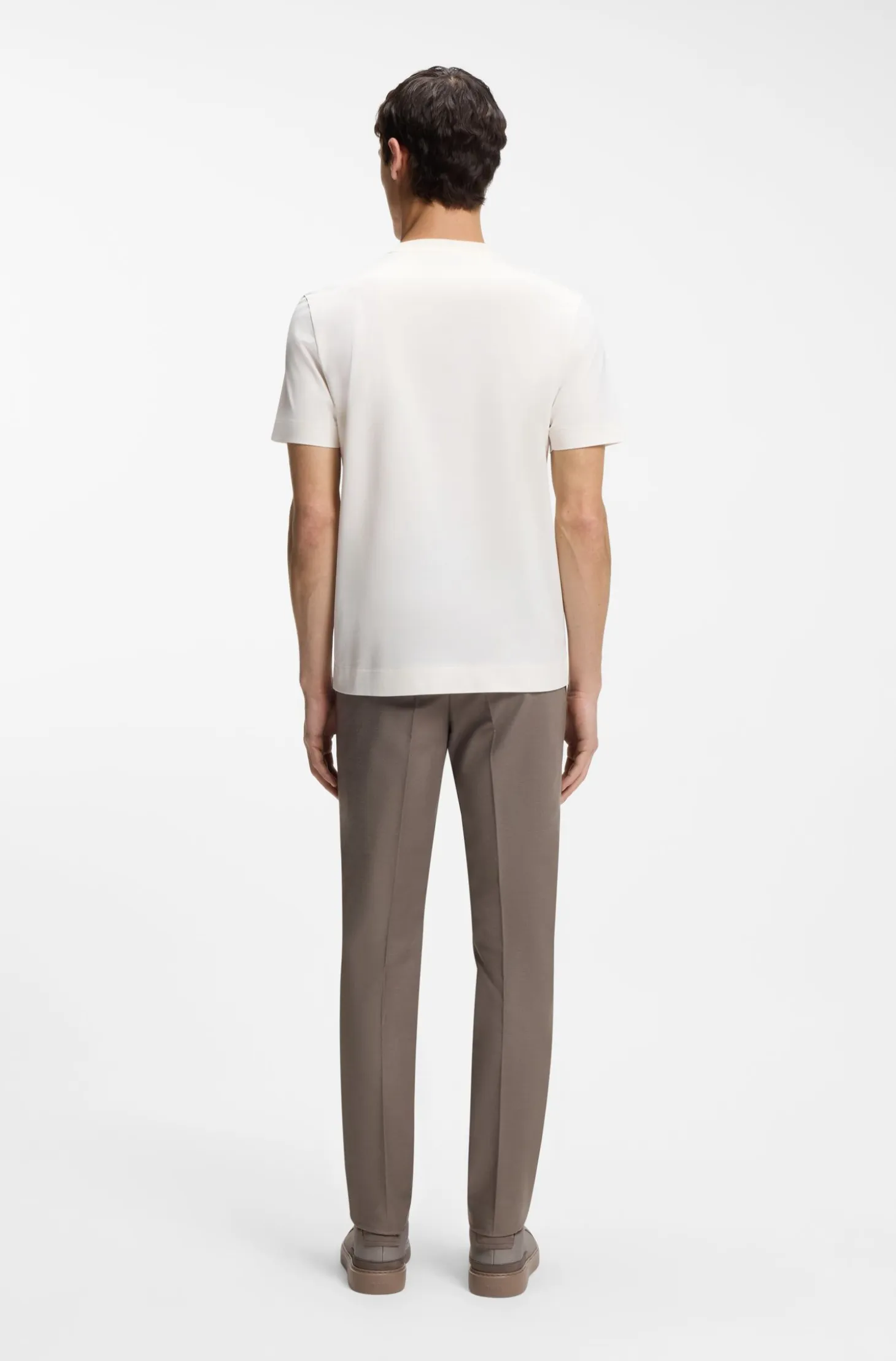 BOSS x ASTON MARTIN mercerised-cotton T-shirt with wing detail