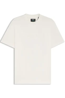 BOSS x ASTON MARTIN mercerised-cotton T-shirt with wing detail