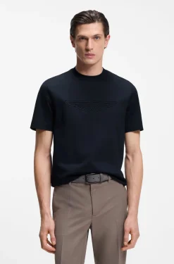 BOSS x ASTON MARTIN mercerised-cotton T-shirt with wing detail