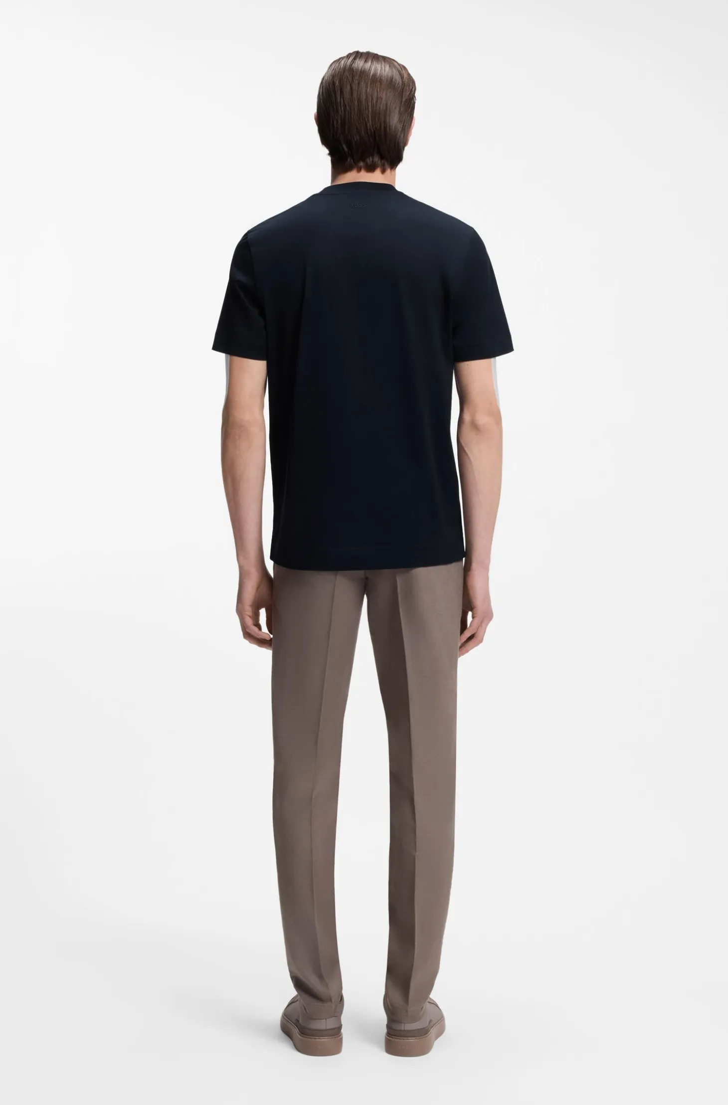 BOSS x ASTON MARTIN mercerised-cotton T-shirt with wing detail