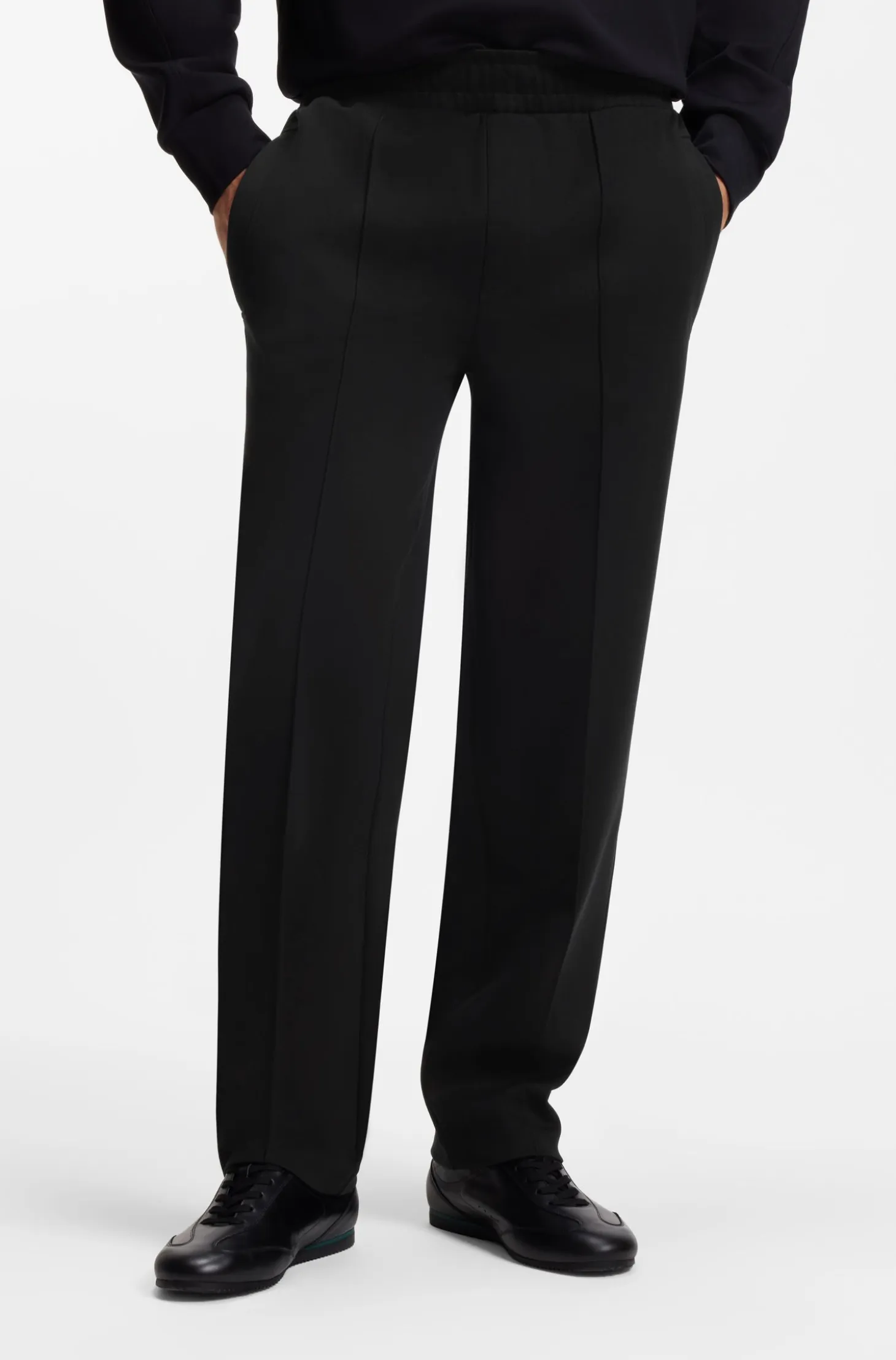 BOSS x ASTON MARTIN modern-fit trousers in cotton