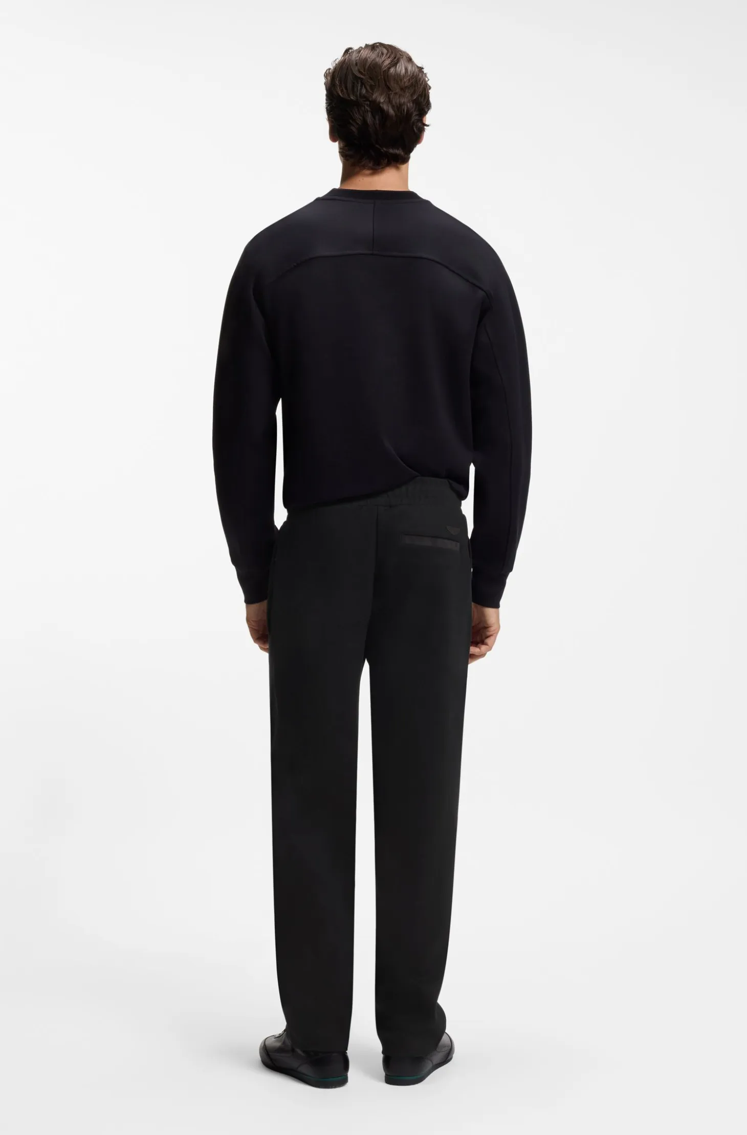 BOSS x ASTON MARTIN modern-fit trousers in cotton