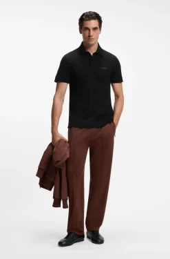 BOSS x ASTON MARTIN polo shirt in mercerised cotton jacquard