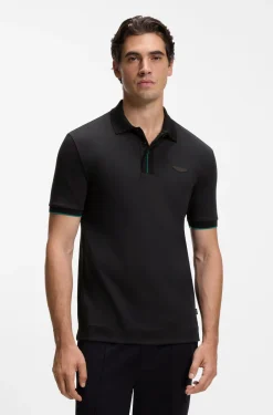 BOSS x ASTON MARTIN polo shirt in mercerised cotton