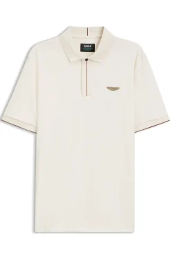 BOSS x ASTON MARTIN polo shirt in mercerised cotton