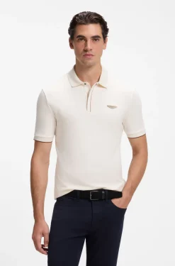 BOSS x ASTON MARTIN polo shirt in mercerised cotton