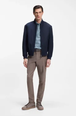 BOSS x ASTON MARTIN polo shirt in wool-cotton piqué