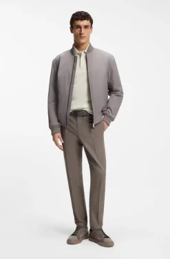 BOSS x ASTON MARTIN polo shirt in wool-cotton piqué