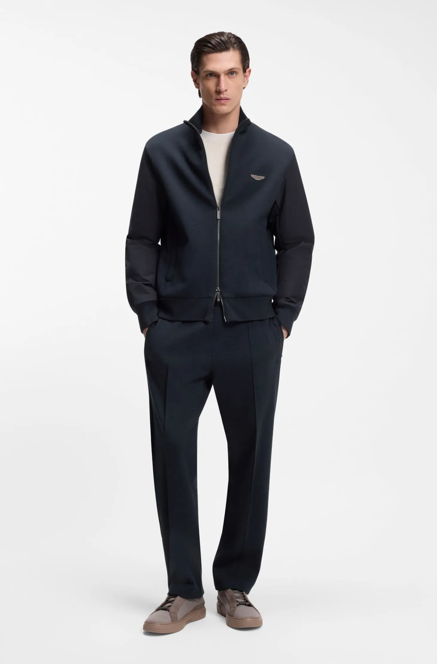 BOSS x ASTON MARTIN tracksuit bottoms with drawcord