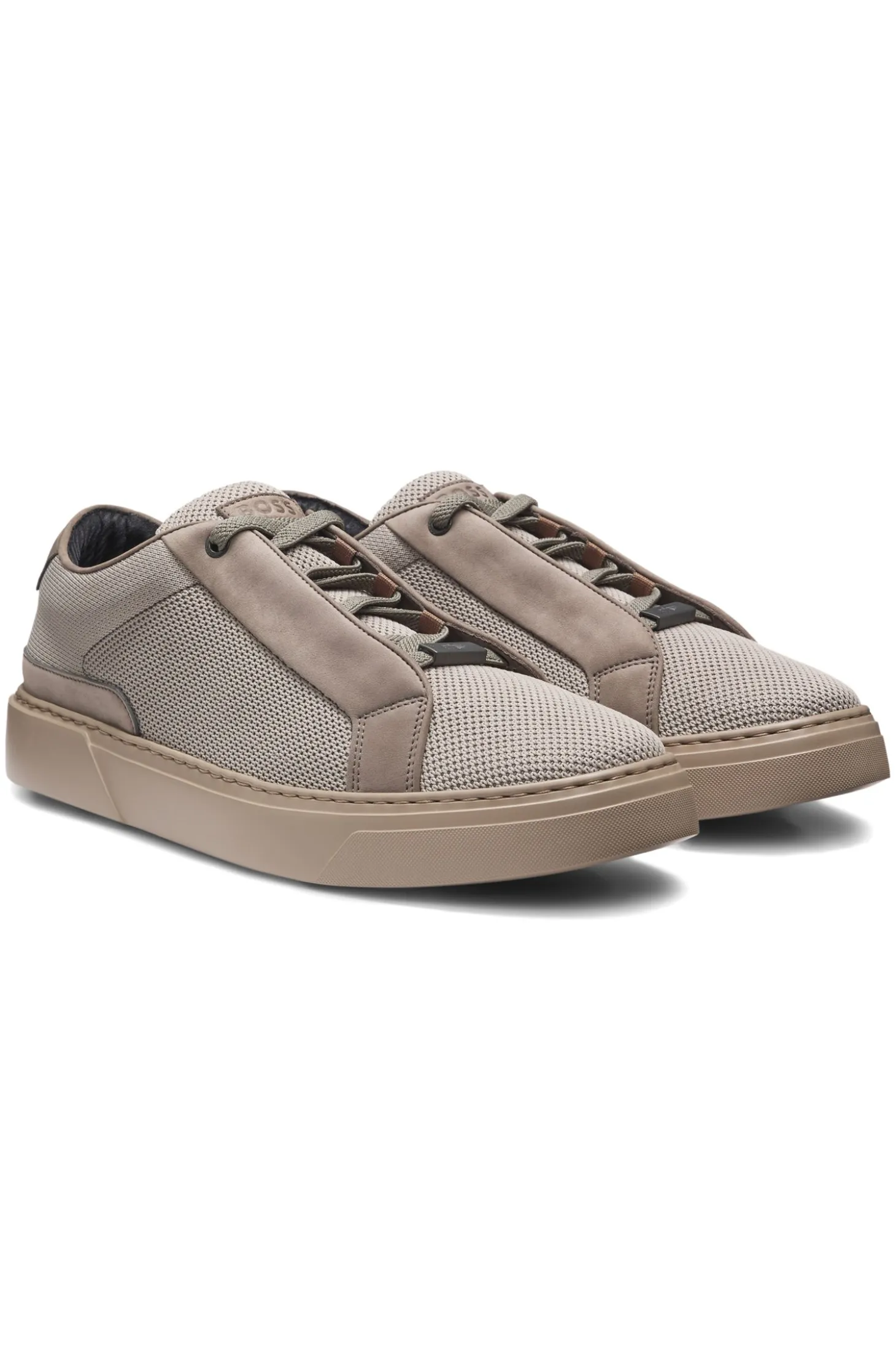 BOSS x ASTON MARTIN trainers with leather trims