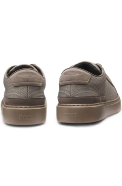 BOSS x ASTON MARTIN trainers with leather trims