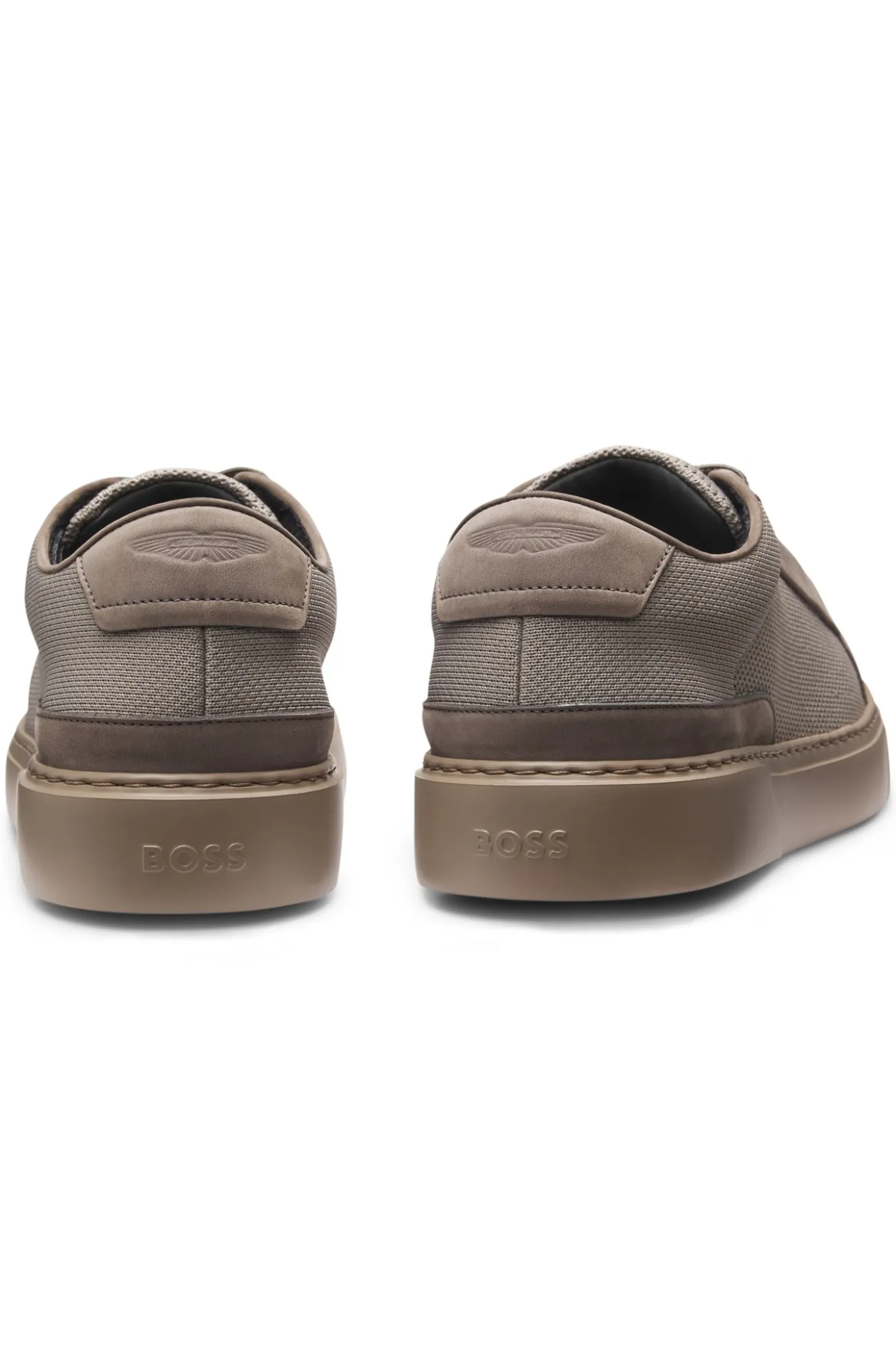 BOSS x ASTON MARTIN trainers with leather trims