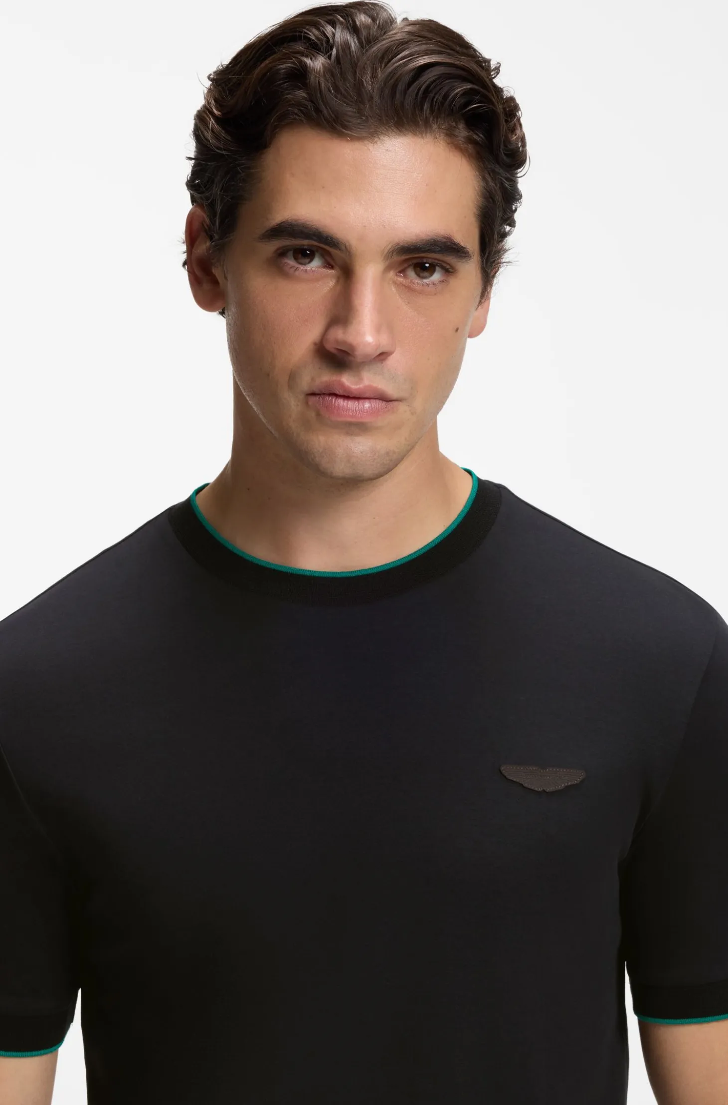 BOSS x ASTON MARTIN T-shirt in mercerised cotton