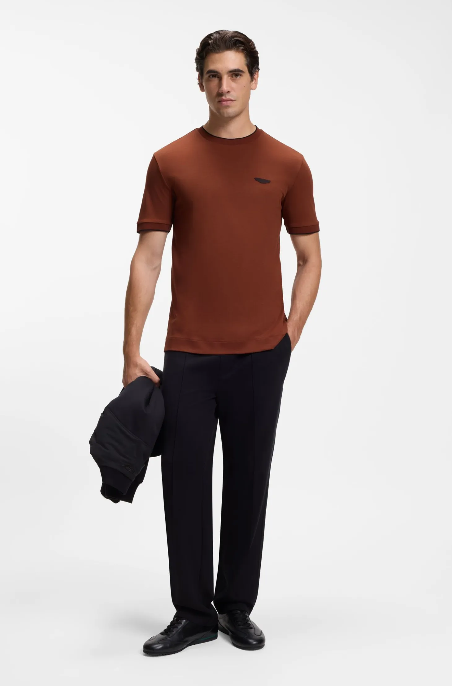 BOSS x ASTON MARTIN T-shirt in mercerised cotton