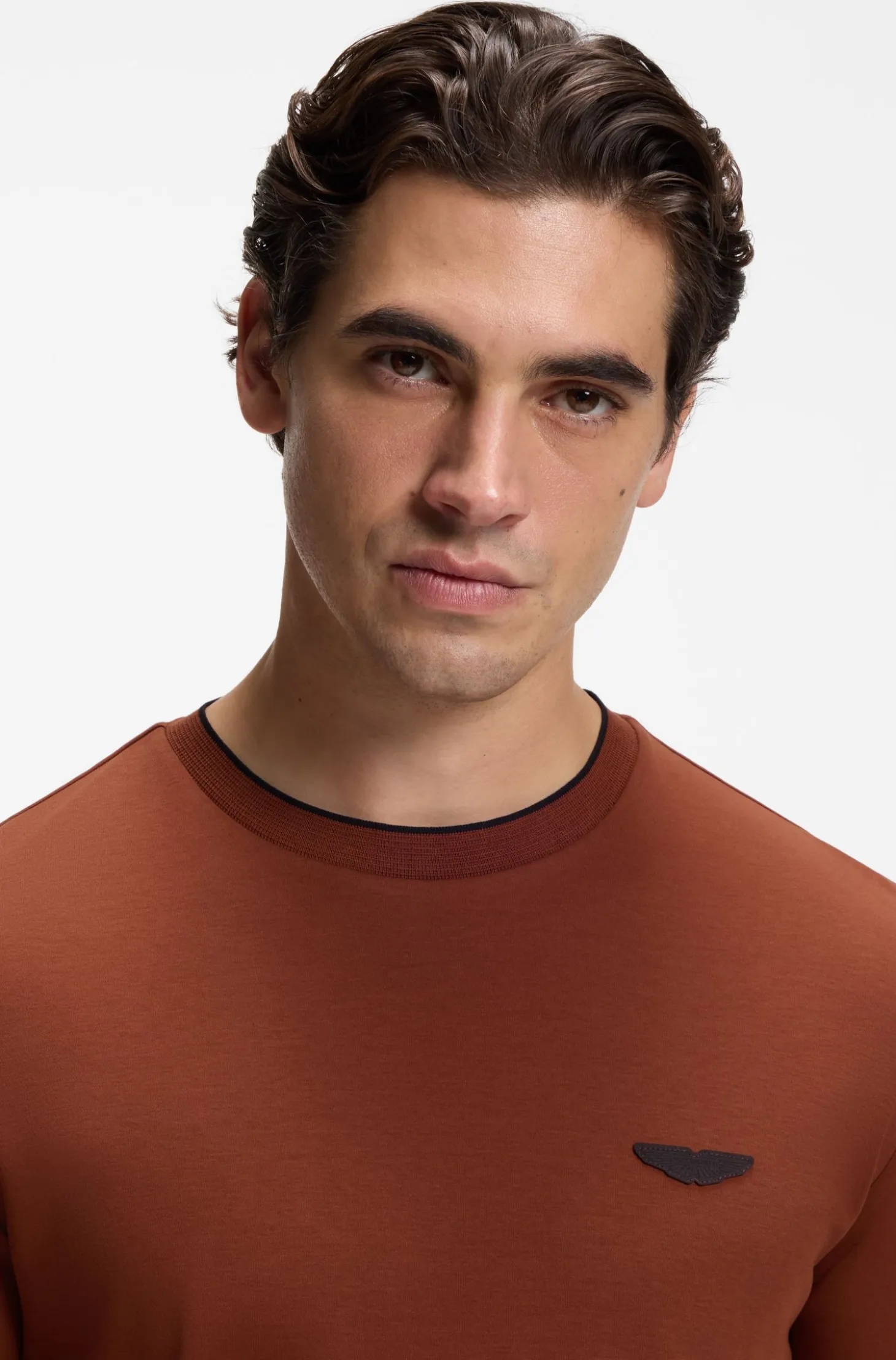 BOSS x ASTON MARTIN T-shirt in mercerised cotton